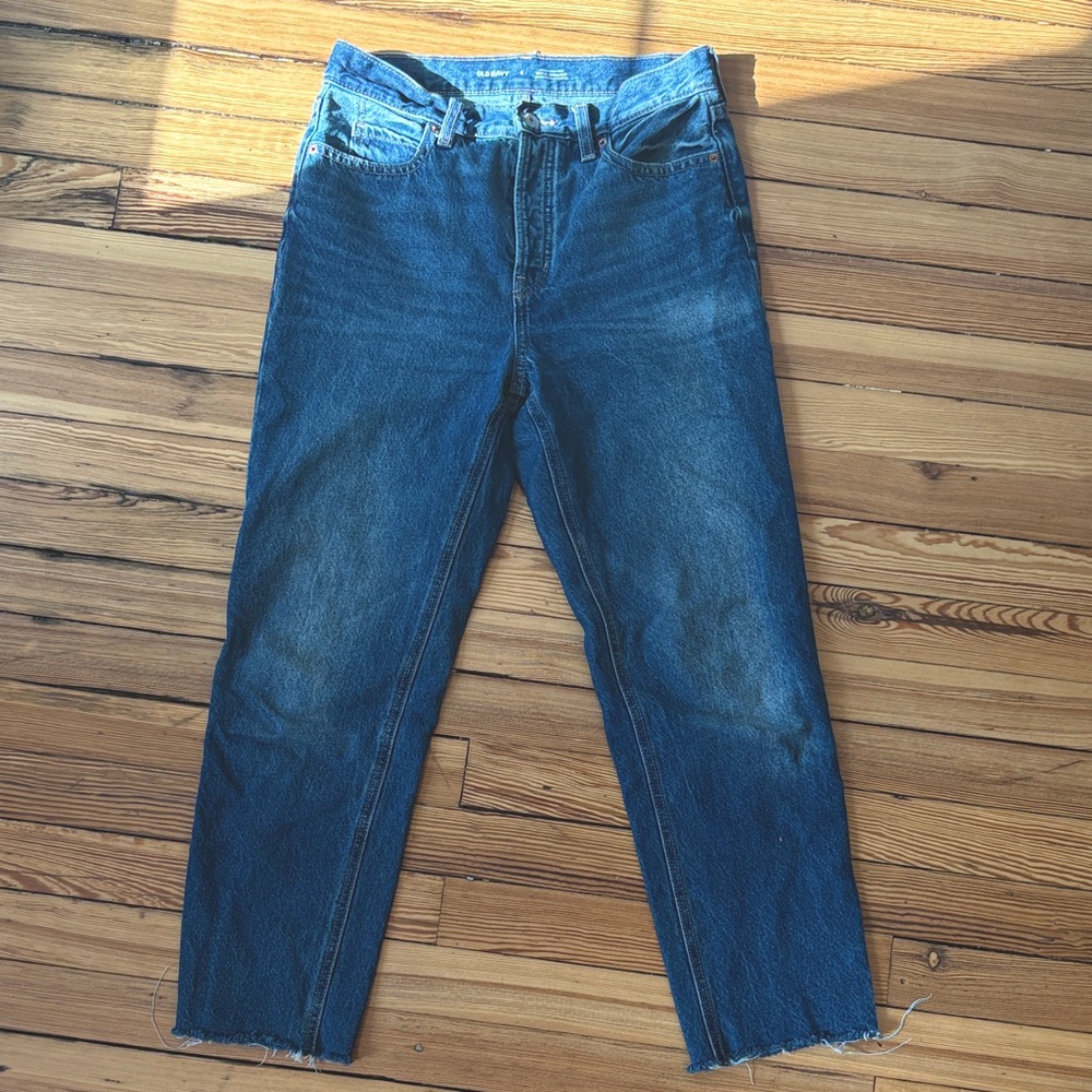 Sky-hi straight classic blue jeans